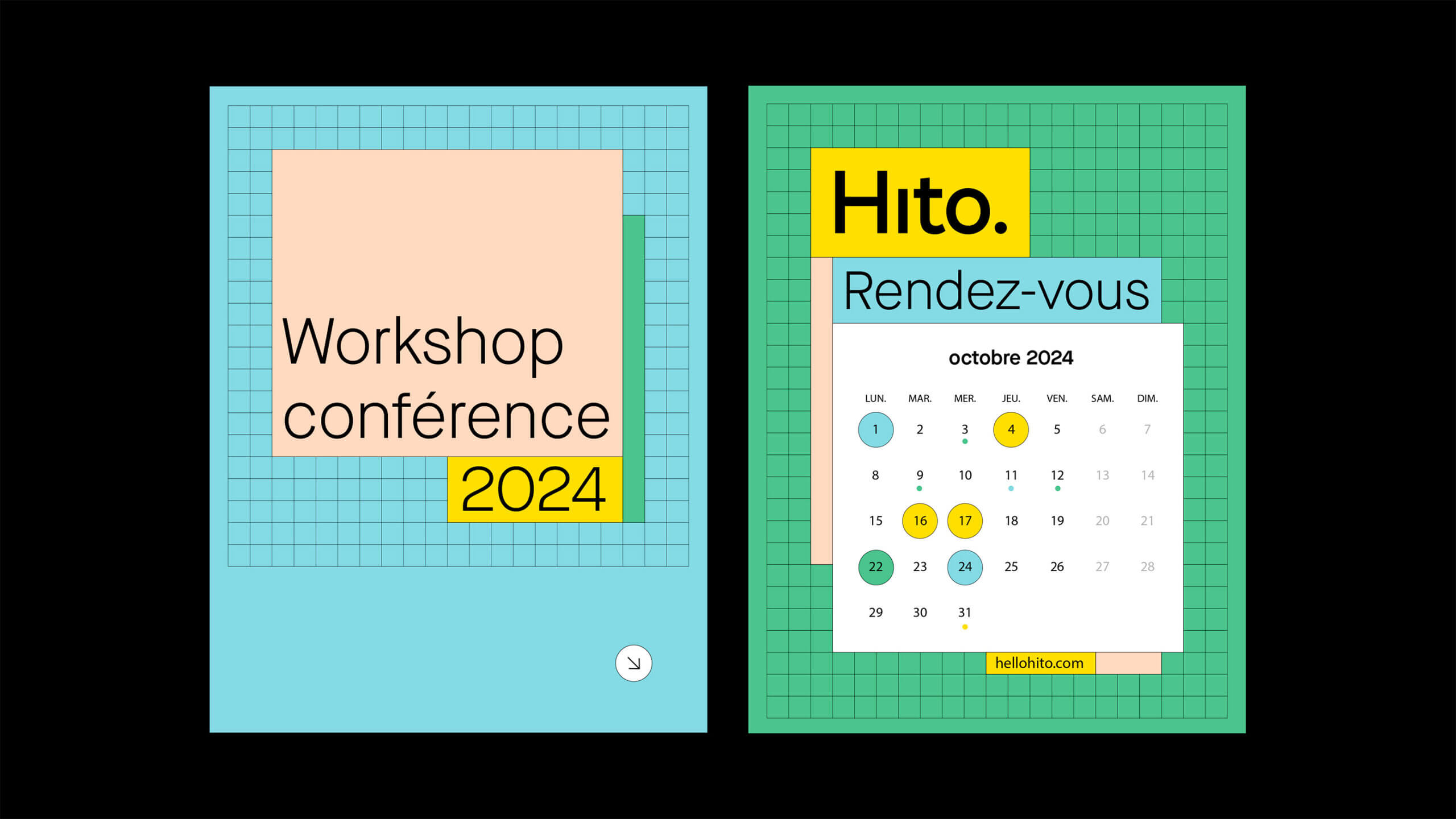 graphic design couverture workshop calendrier hito